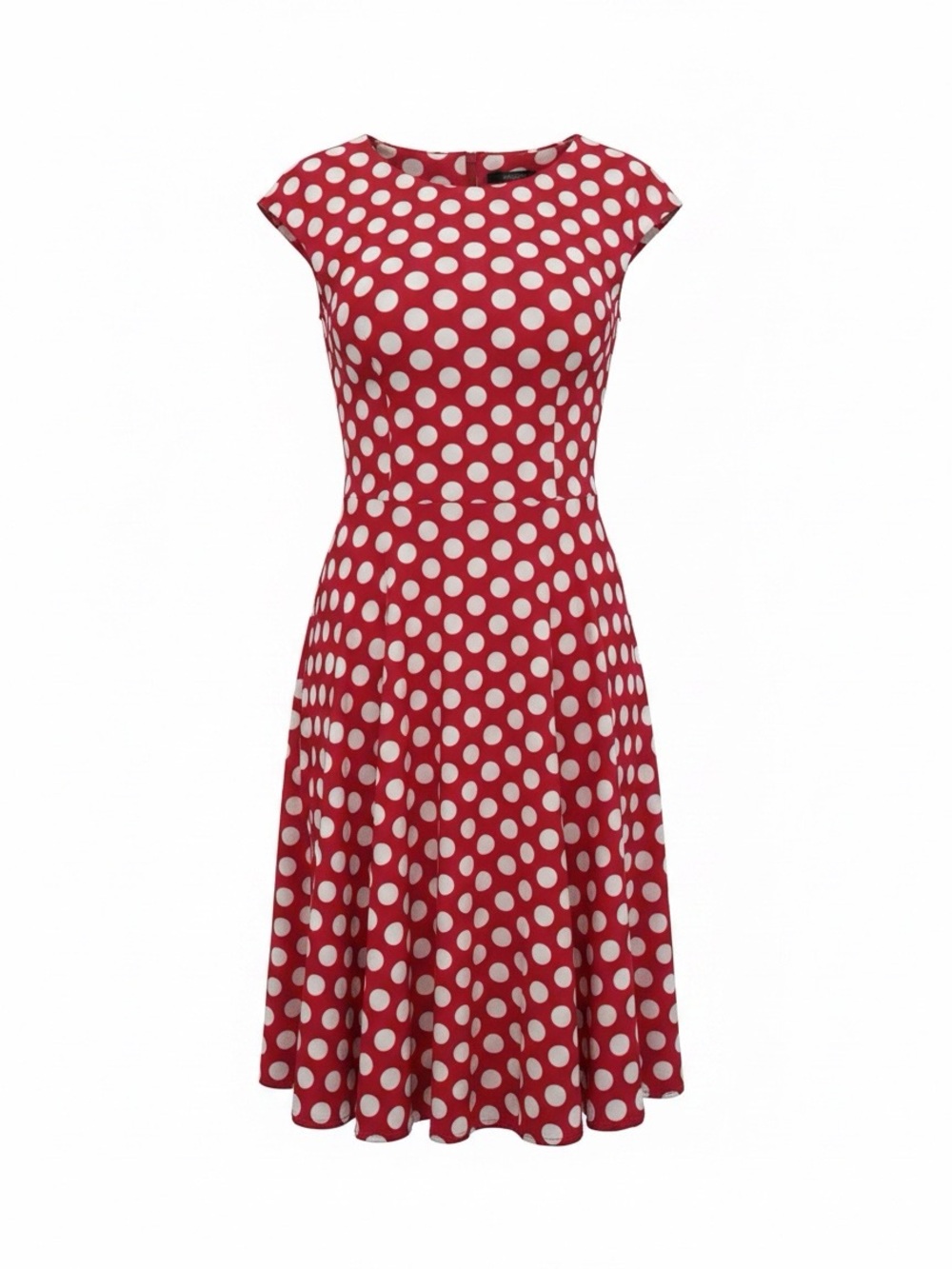 Dressystar Red White Polka Dot Vintage 1950s Swing Rockabilly Style Dress L